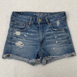 American Eagle Light-Wash Jean Shorts